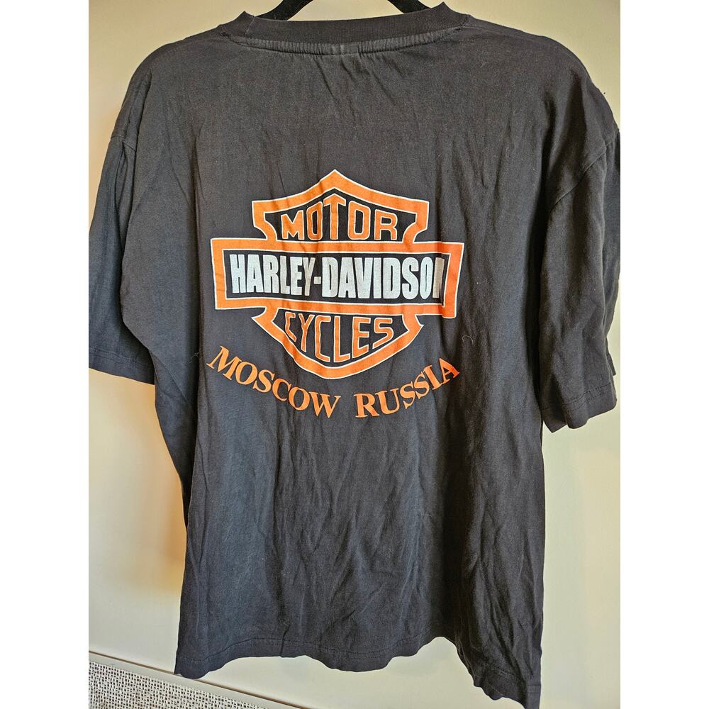 Vintage Harley-Davidson Moscow, Russia T-Shirt - Picture 3 of 6
